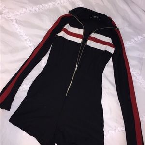 Motor cross style romper